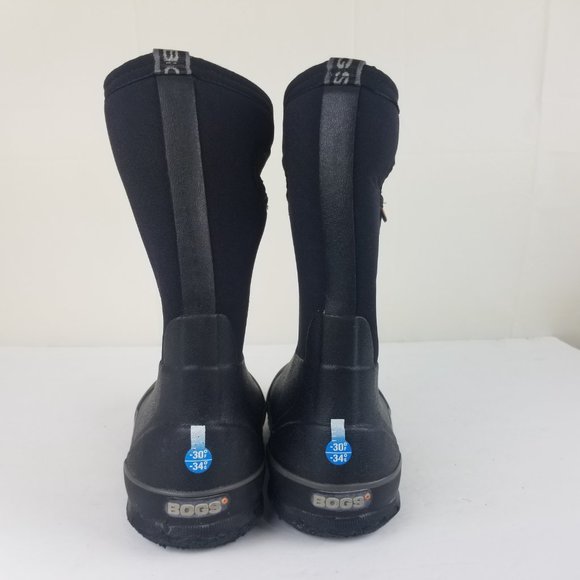 Bogs Black Kids Rain & Snow Boots - Picture 8 of 9